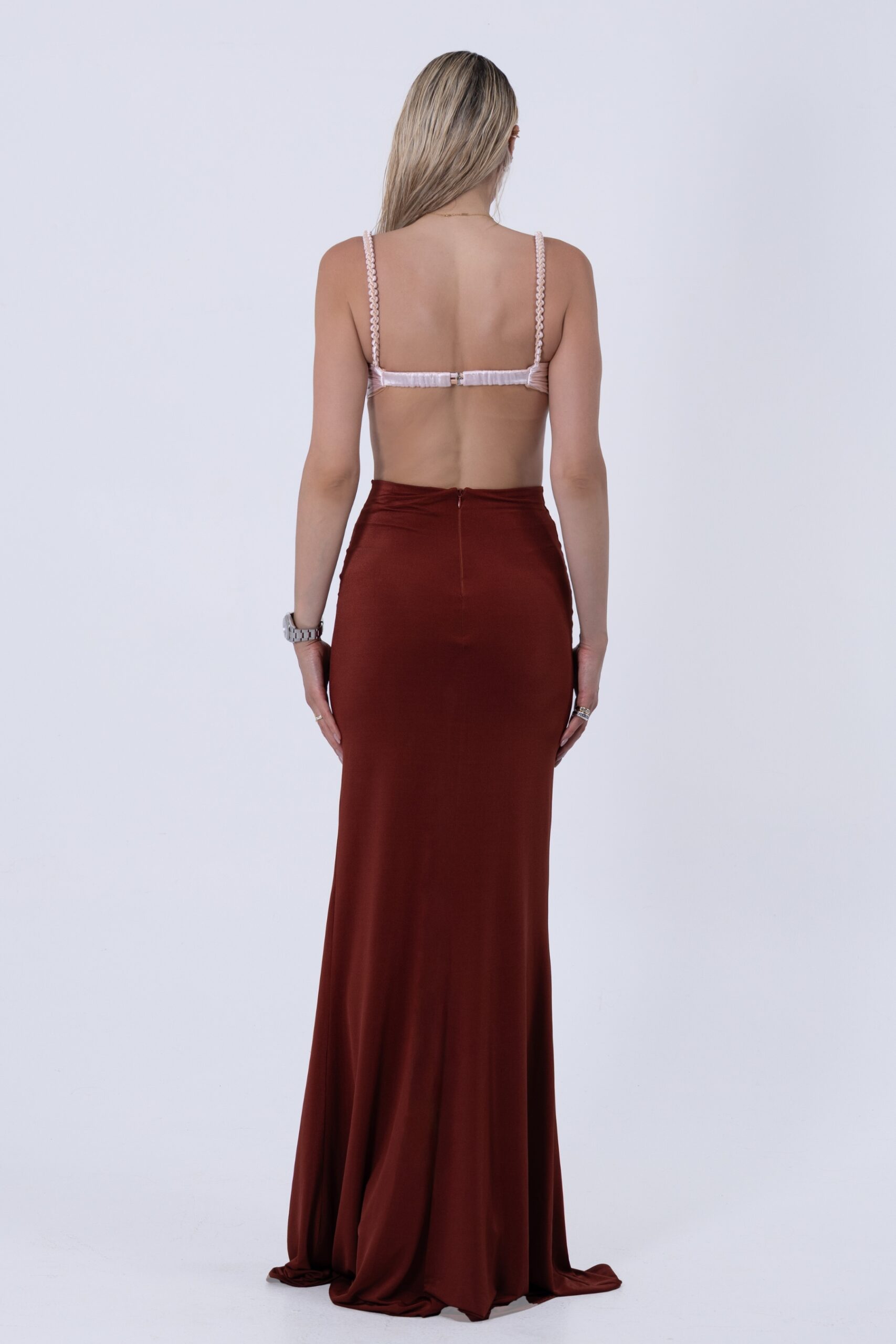 Fatale Drape Skirt – Bronze – 4