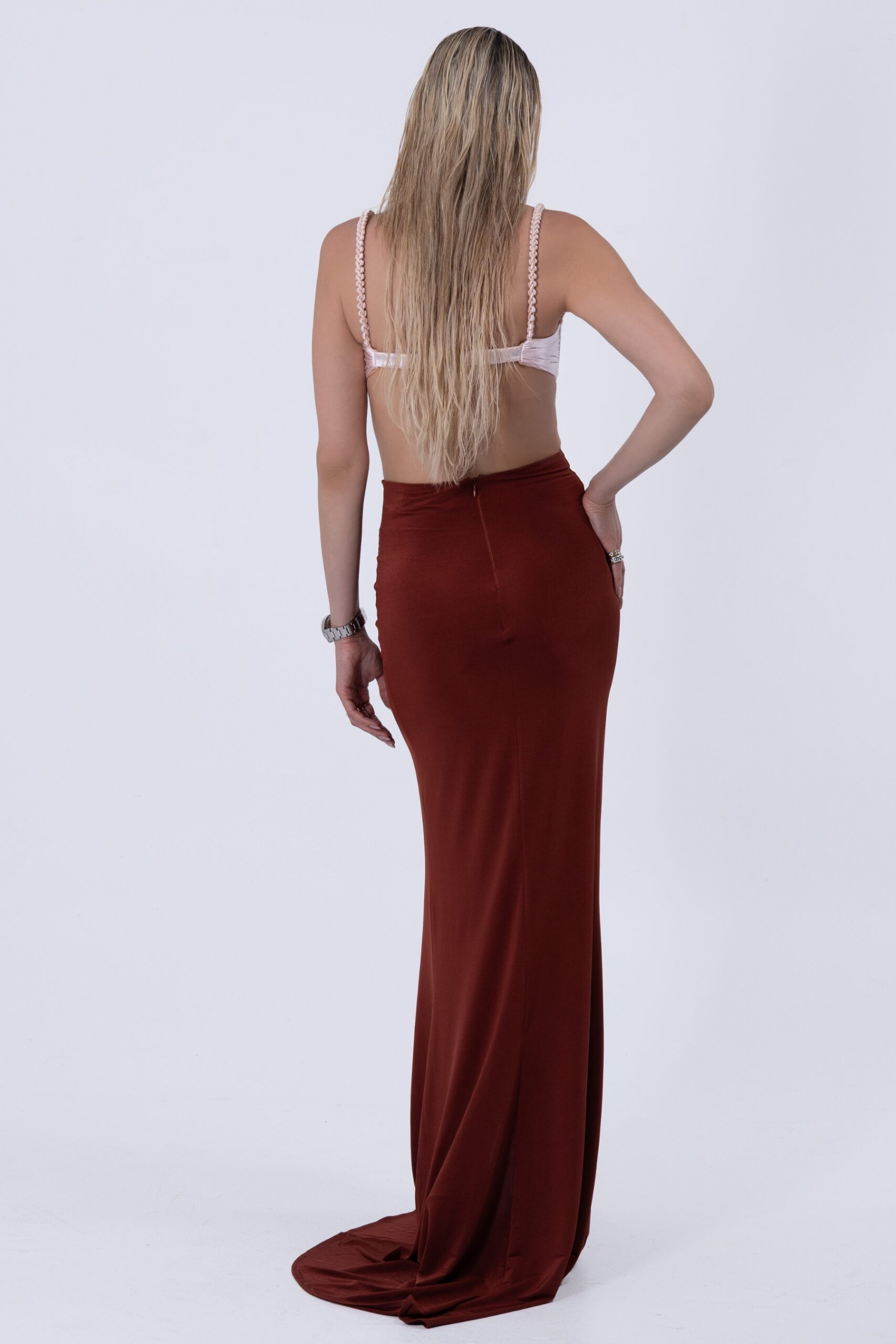 Fatale Drape Skirt – Bronze – 5