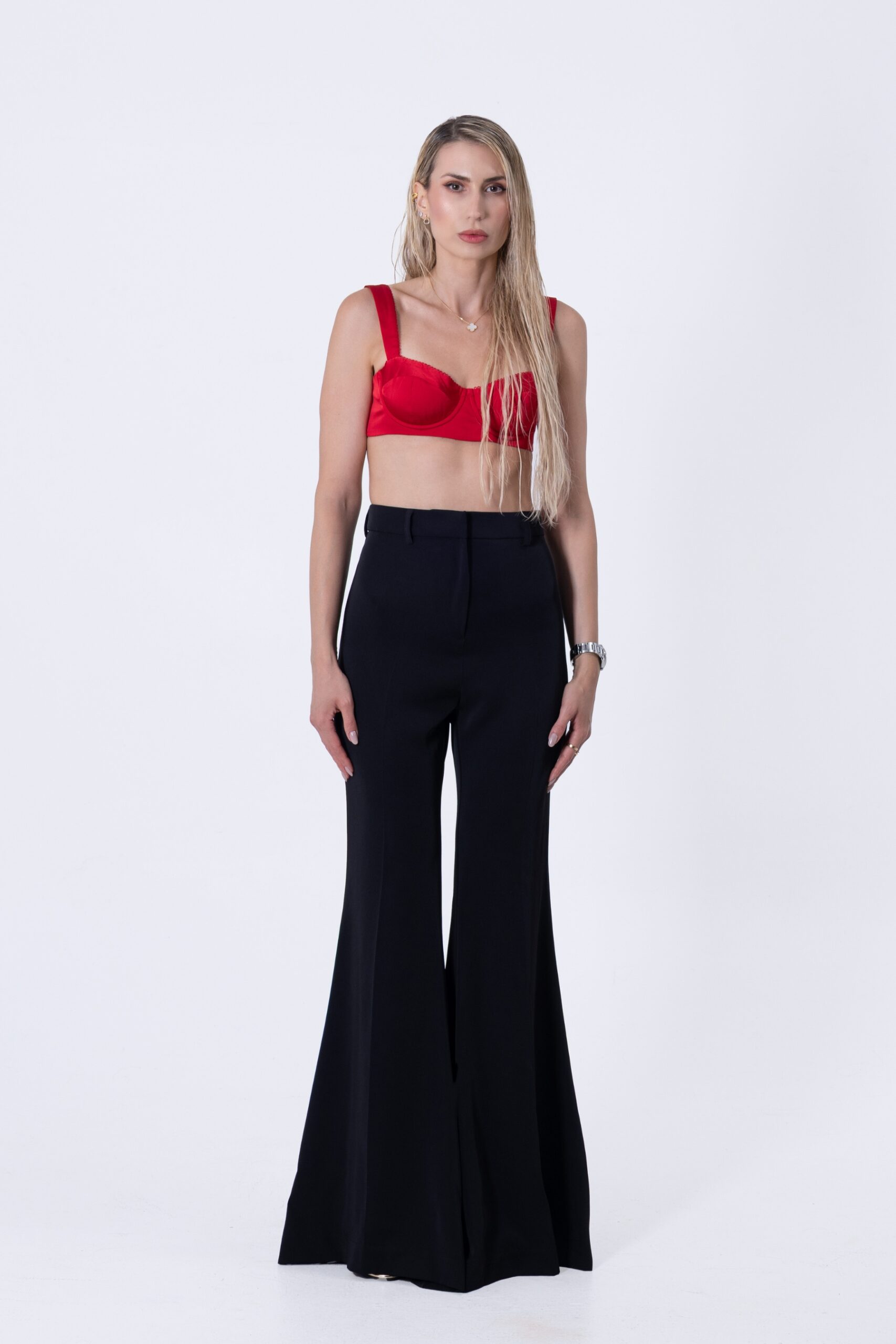 Iconic Flare Trousers – Black – 1