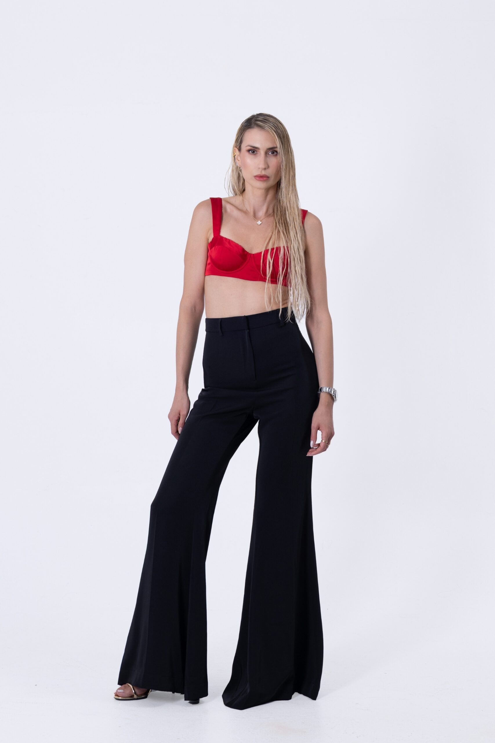 Iconic Flare Trousers – Black – 2