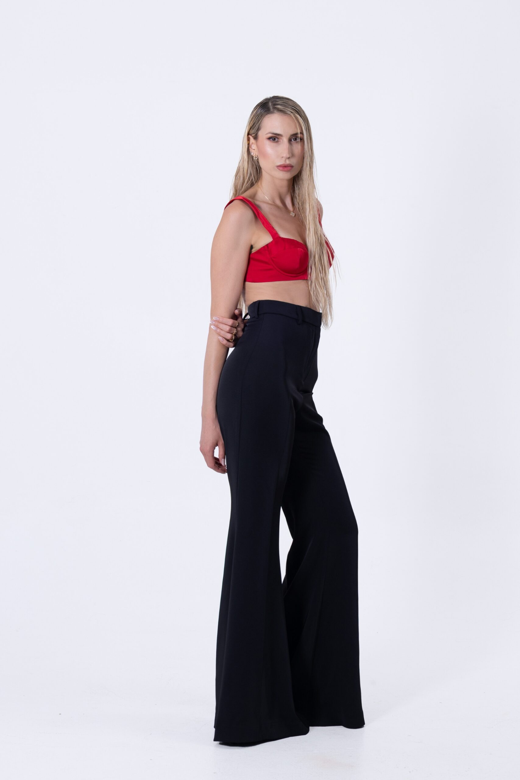 Iconic Flare Trousers – Black – 3